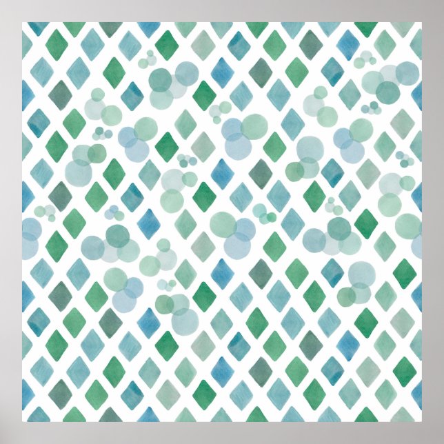 Poster Aquarela sem soldadura em fundo branco com um (Frente)