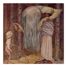 Pôster Aquarela “Troll Herb” de John Bauer
