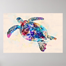 Poster Aquarelas do Mar Havaí