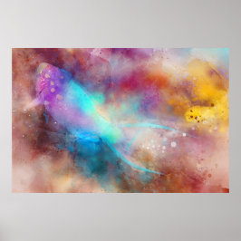 Poster Aquarelas tropicais havaianas - Peixes-papagaio