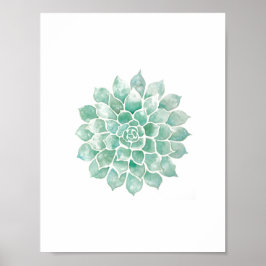 Pôster Aquarelas vivas: Azul-Verde