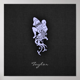 Pôster Aquário Azul lavanda