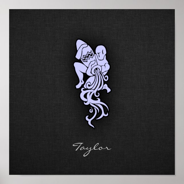 Pôster Aquário Azul lavanda (Frente)