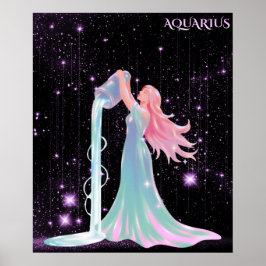 Poster Aquário Celestial – Arte Astrológica