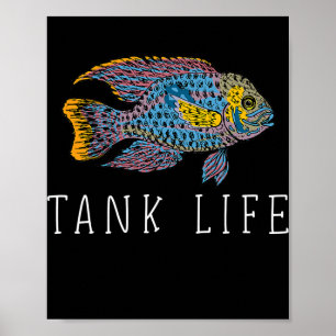 Poster Aquário de Peixes Tanque Aquário Hobby Oscar Aqu