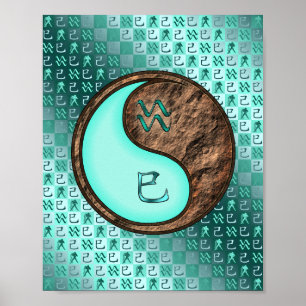 Poster Aquário e Cobra da Terra