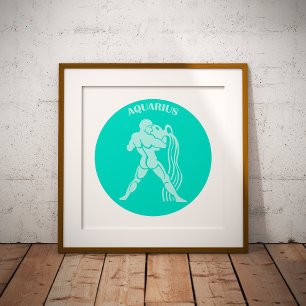Poster Aquário, Signo do Zodíaco, Horóscopo, Astrologia
