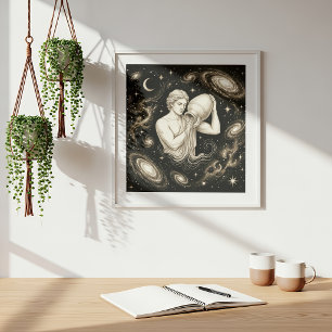 Poster Aquário Zodíaco Astronomia Astrologia