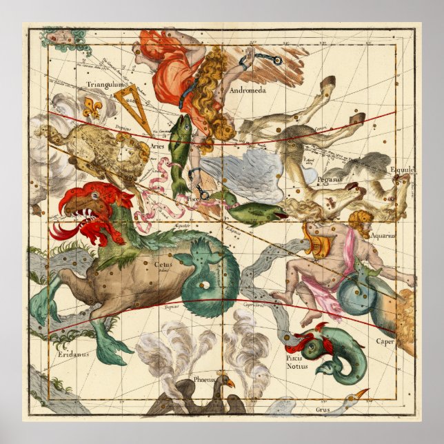 Pôster Aquarius, Andromeda, Pegasus, Phoenix And Others (Frente)