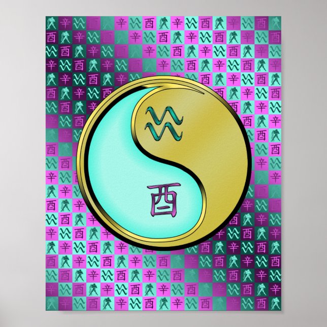 Poster Aquarius & Metal Rooster (Frente)