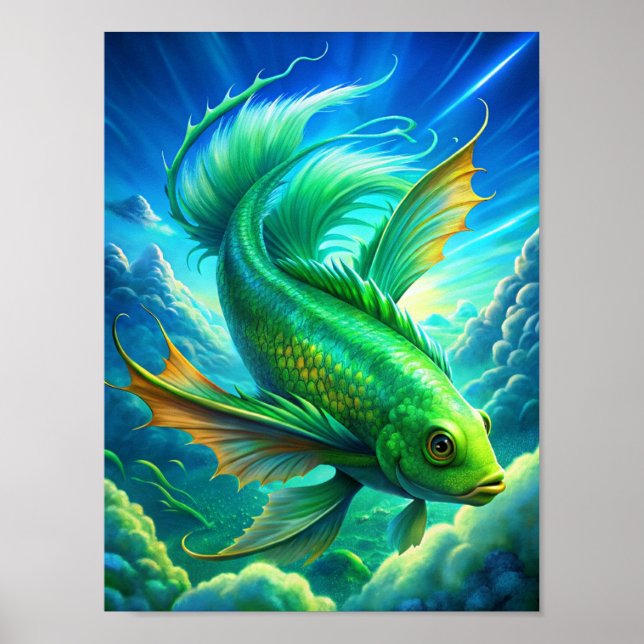 Poster "Aquáticos aéreos" (Frente)