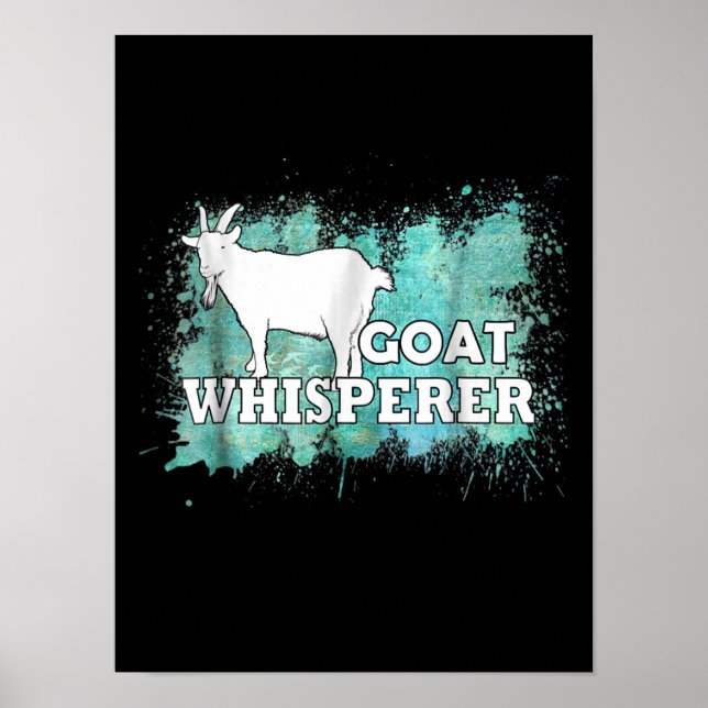 Poster Aquecedor de Caprinos com Whisperer de Caprinos (Frente)