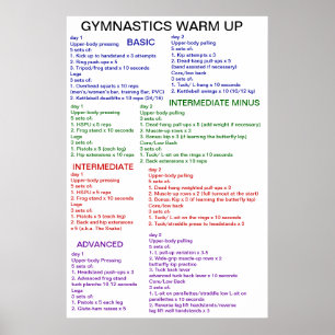 Pôster Aquecimento da ginástica