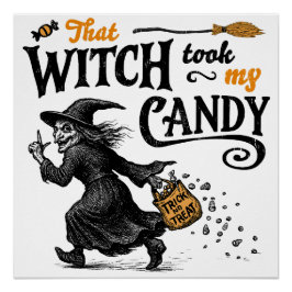 Pôster Aquela Bruxa Levou Meu Docinho