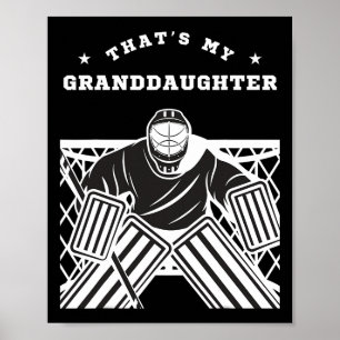 Poster Aquela É a Goleira de Hóquei no Gelo Minha Netinha