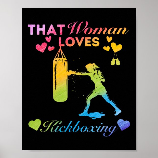 Poster Aquela Mulher Ama Kickboxing  (Frente)