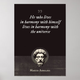 Poster Aquele que vive em harmonia com ele vive em