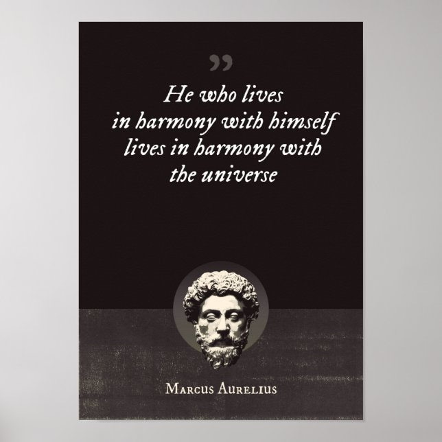 Poster Aquele que vive em harmonia com ele vive em (Frente)