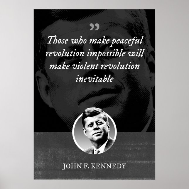 Poster Aqueles que impossibilitam uma revolução pacífica, (Frente)