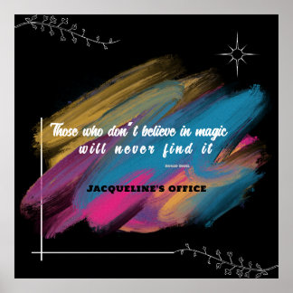 Poster Aqueles que não acreditam em mágica - texto editáv