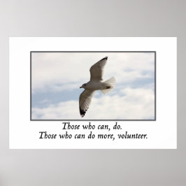 Pôster Aqueles que podem fazer mais voluntários