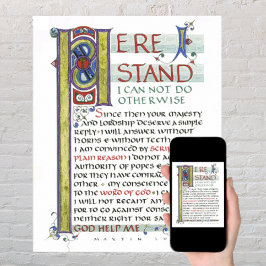 POSTER AQUI ESTOU DEUS ME AJUDANDO MARTIN LUTHER CITOTE