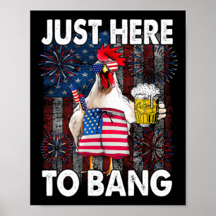 Poster Aqui Para Bang Chicken Em 4 De Julho Nos Bandeiras
