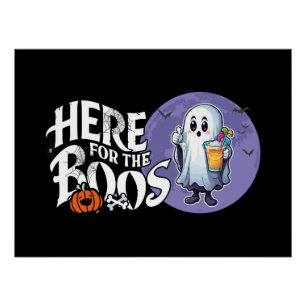 Pôster Aqui para os Boos   Beba e coloque seu Spook em ci
