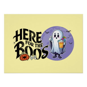 Pôster Aqui para os Boos   Beba e coloque seu Spook em ci