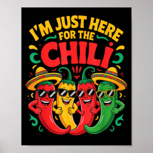 Poster Aqui pelo chili time engraçado de equipe de concur
