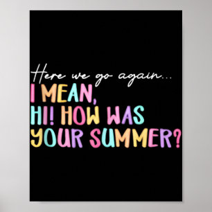 Poster Aqui Vamos De Novo Verão Acabando Com O Engraçado