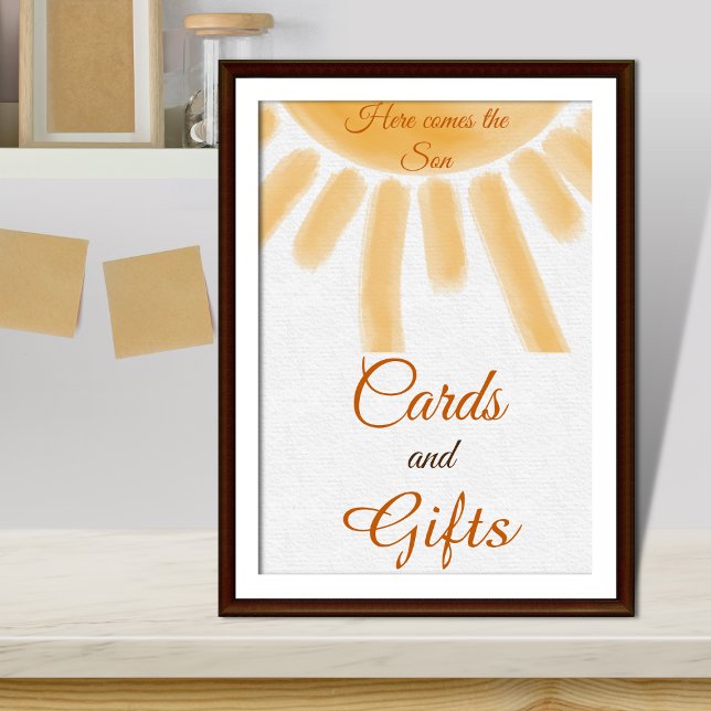 Poster Aqui Vem Filho Chá de fraldas Amarelo Amarelo (Criador carregado)