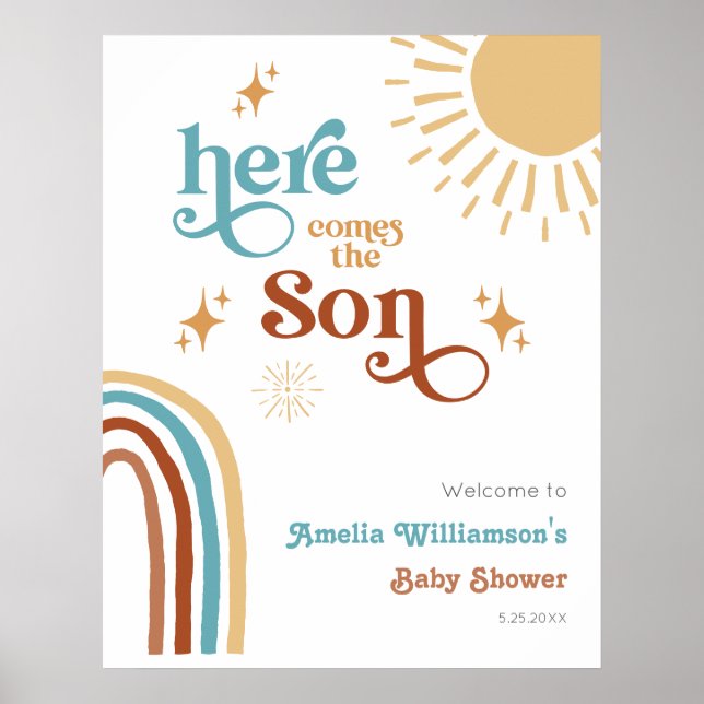 Poster Aqui vem o Chá de fraldas do Filho do Sol (Frente)