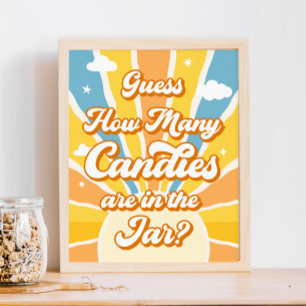Poster Aqui vem o Chá de fraldas do Sol adivinha quantos