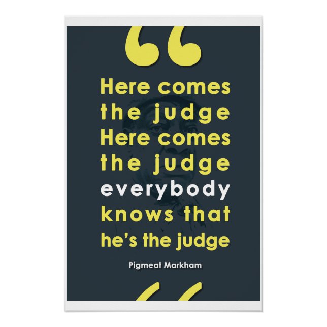 Pôster Aqui Vem O Juiz - PigMeat Markham (Frente)