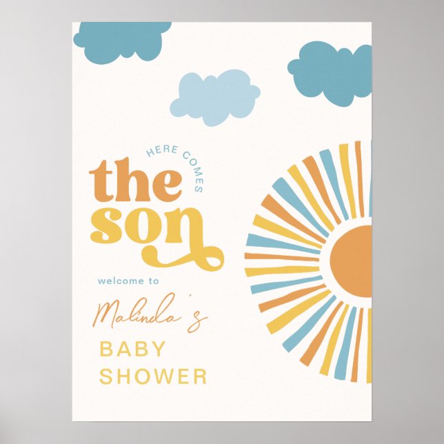 Poster Aqui vem o sinal de boas-vindas do filho (Frente)