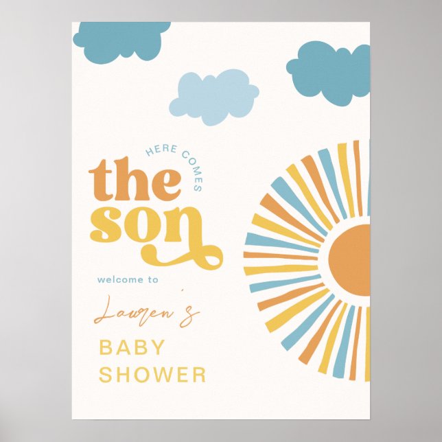 Poster Aqui vem o sinal de boas-vindas do filho (Frente)