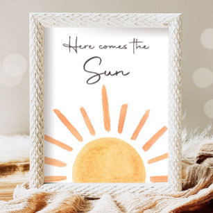 Poster Aqui vem o Sun Boho Little Sunshine Party