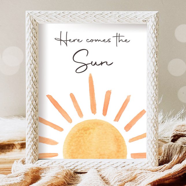 Poster Aqui vem o Sun Boho Little Sunshine Party (Criador carregado)