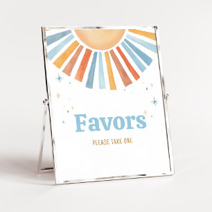 Poster Aqui vem os favores do Chá de fraldas Filho