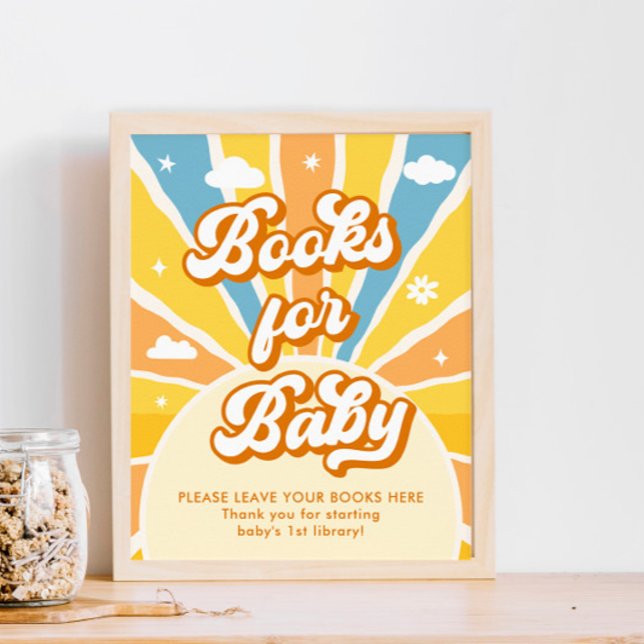 Poster Aqui vem os livros de Chás de fraldas do Sol para  (Criador carregado)