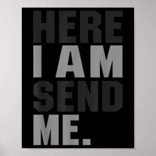Poster Aqui Vou Me Enviar Isaiah 6 8 Cristo Faith Love Fo