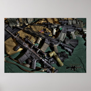 Pôster AR15 triplo