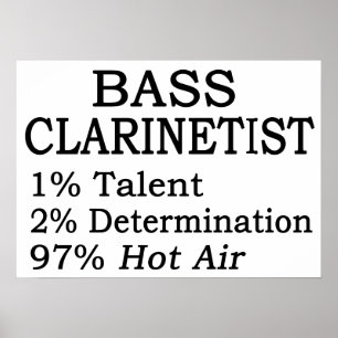 Pôster Ar quente baixo de Clarinetistt