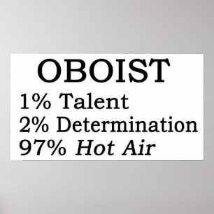 Poster Ar quente do Oboist