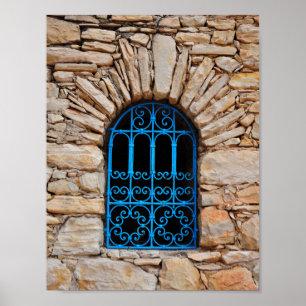 Pôster arab window morocco architecture agadir medina