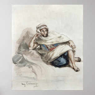 Pôster Árabe assentado