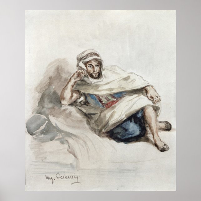 Pôster Árabe sentado (Frente)