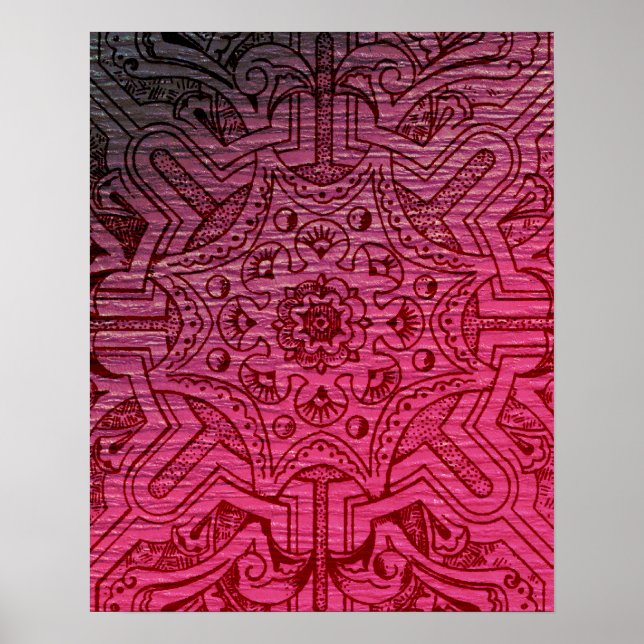 Poster Árabe vitoriano, IDALIS - Clarete (Frente)