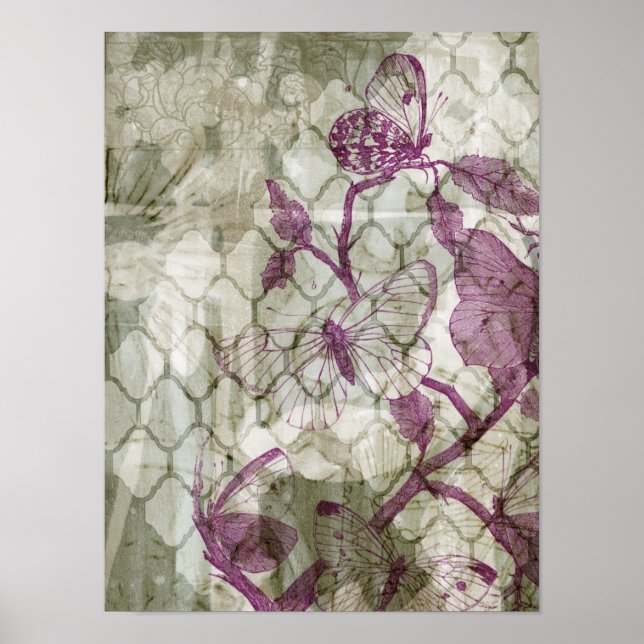 Pôster Arabesque Butterflies IV (Frente)
